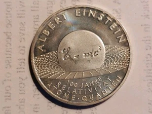 Münze Deutschland: 10 Euro 2005 J: Albert Einstein: Silber 0.925 - Bild 1 von 2