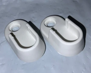 IKEA BRIMNES Garderobenstange Halterungen Clips WEISS - 157306 X 2 - Bild 1 von 2