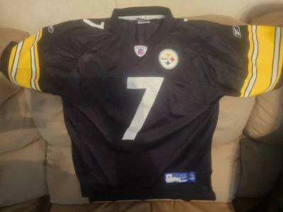 Camiseta deportiva Reebok Ben Roethlisberger Pittsburgh Steelers On Field juvenil grande 14/16 Foto 1 de 4
