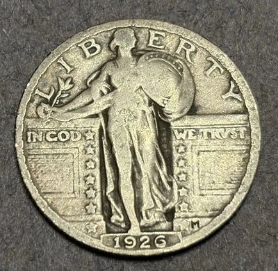 1926-P Standing Liberty Quarter Dollar 25C - Image 1 of 2
