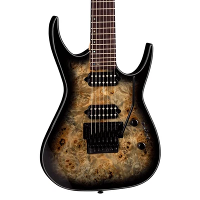 Dean Exile Select 7 Floyd Fluence - Natural Black Burst Foto 1 de 4