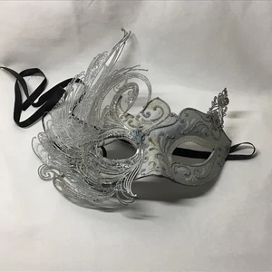 MASK paper mache Authentic Venice Italy HANDCRAFTED SIGNED - Picture 1 of 17