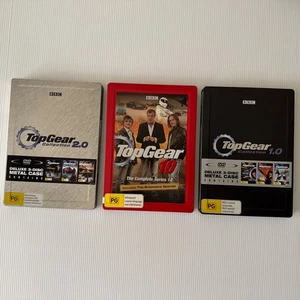 Top Gear Deluxe Metal Case DVD Bundle of 2 + Series 10 Metal Case Free Postage - Picture 1 of 11
