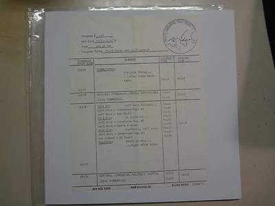 JEFF BECK:Rock Around The World Program # 117 Art In Progress-U.S. LP DJ Inter.  - Image 1 of 4