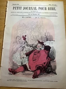 1800’s RARE FRENCH PETIT JOURNAL with ALFRED GREVIN COVER! - Picture 1 of 5
