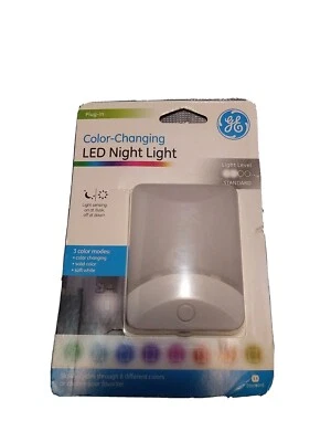 Ge Color-Changing Led Night Light, Plug-In, Dusk-To-Dawn, Home Décor, NEW - Image 1 of 2