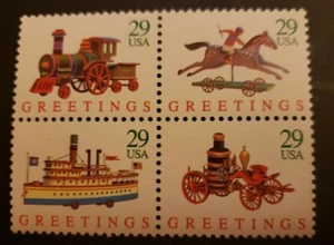 US MNH Postage Stamps-Scott #2711 - #2714 Christmas Toys 29c (1992) - Picture 1 of 1