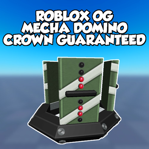 ROBLOX 20062020 MECHA DOMINO CROWN GUARANTEED SENT FAST eBay
