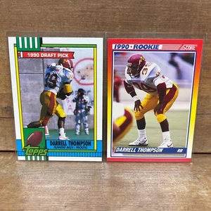 1990 Topps #155 Darrell Thompson Rookie RC Greenbay Packers SCORE #636 LOT - Bild 1 von 2