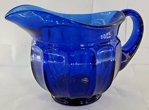 Vintage Old Williamsburg Ohio Imperial Glass Cobalt Blue 42oz Beverage Pitcher - Picture 1 of 24