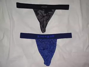2 TANGA INTIMO UOMO PAPI - RICO, COLORE: FANTASIA BLU E GRIGIO MIMETICO TG: XL - Foto 1 di 4