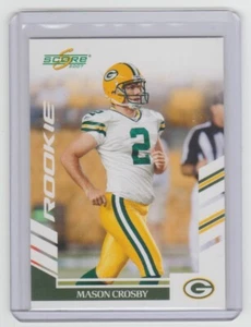 Tarjeta de novato Mason Crosby Packers 2007 Score #408 SP RC conjunto de fábrica solo cantidad SSP - Imagen 1 de 2