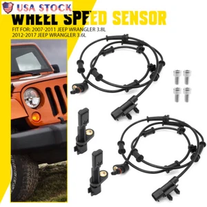 4x ABS Wheel Speed Sensor AB2080 for 2007-2011 Jeep Wrangler 3.8L/2012-2017 3.6L - Picture 1 of 14