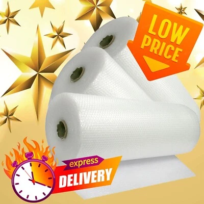 SMALL & LARGE BUBBLE WRAP - 300mm 500mm 750mm 1000mm 1200mm ROLLS x 10m 50m 100m - Image 1 of 4