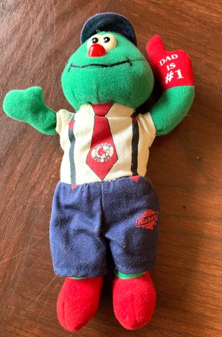 Fathers Day Red Sox Mascot Wally plush figure "#1 Dad" give away Fenway Franks Cover