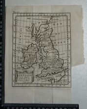 1758 - British Isles Map,  P Buffier ,Geographie Universelle 