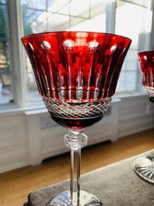 Ajka Olinda/King Louis Crystal Water Goblets- Set of 4; 8 1/8" High; Mint - Picture 1 of 8