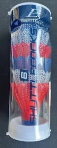 Eastpoint 6 Official Size Red White & Blue Shuttlecocks NEW - Picture 1 of 1