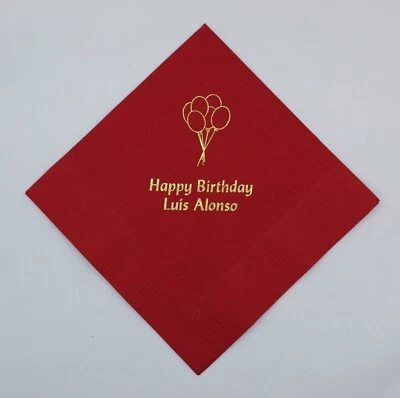 150 personalized napkins beverage party graduation birthday baby shower - Image 1 of 4
