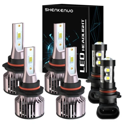 Kit de bombillas de faros LED para Chrysler Town & Country 1998-2000 luz antiniebla alta baja Foto 1 de 4