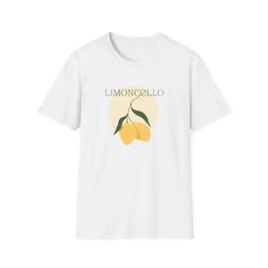 Limoncello Unisex Softstyle T-Shirt, Summer Vibes Tee - Picture 1 of 5