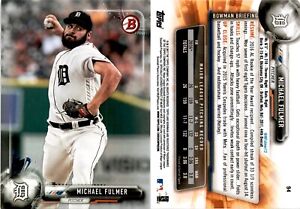 2017 Bowman Baseball Card #94 MICHAEL FULMER DETROIT TIGERS