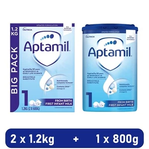 Aptamil 1 Infant Refill Baby Milk Bundle Formula - Picture 1 of 15