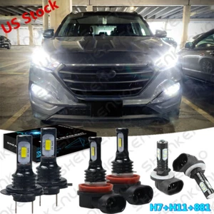 Para Hyundai Elantra 2013-18 Combo H7 H11 Faro LED 881 Faros Antiniebla 6000K Bombillas - Imagen 1 de 11
