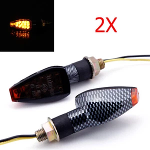 2X LED Motorcycle Turn Signals Lights Indicator For Honda XR650L XL600R CRF250L - Picture 1 of 6