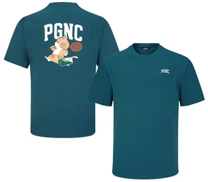 PGNC 25S/S Unisex Badminton T-Shirts Sportbekleidung Freizeit Top Tee D.Grün DT-135 - Bild 1 von 9