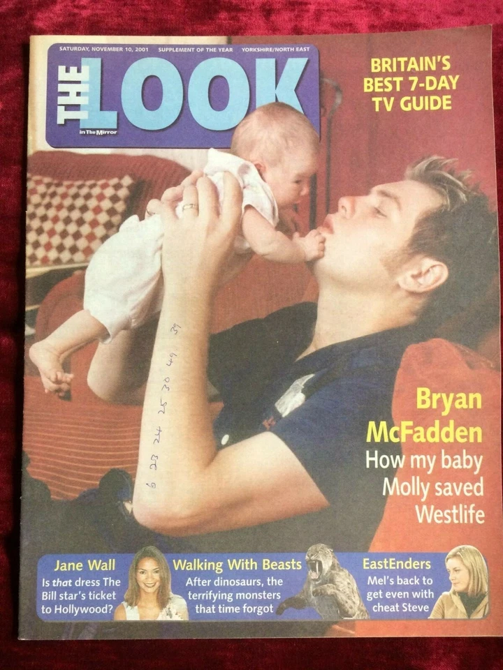 WESTLIFE BRYAN McFADDEN rare UK magazine 2001 Anna Mountford The Bill Jane Wall - Image 1 of 1