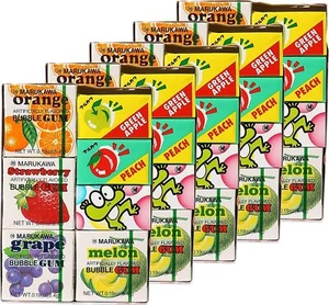 Marukawa 7er-Pack Bubble Gum 1,29oz (5er-Pack) gemischte Aromen Menge japanische Süßigkeiten - Bild 1 von 1