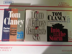 Clancy Book Lot Patriot Games Clear Present Danger Sum of Fears Rainbow Six MORE - Bild 1 von 3
