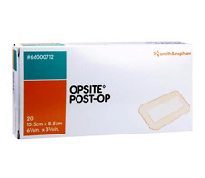 OPSITE Post-Op Absorbent Film Dressings Bacteria Proof 15.5cm x 8.5cm Box of 20