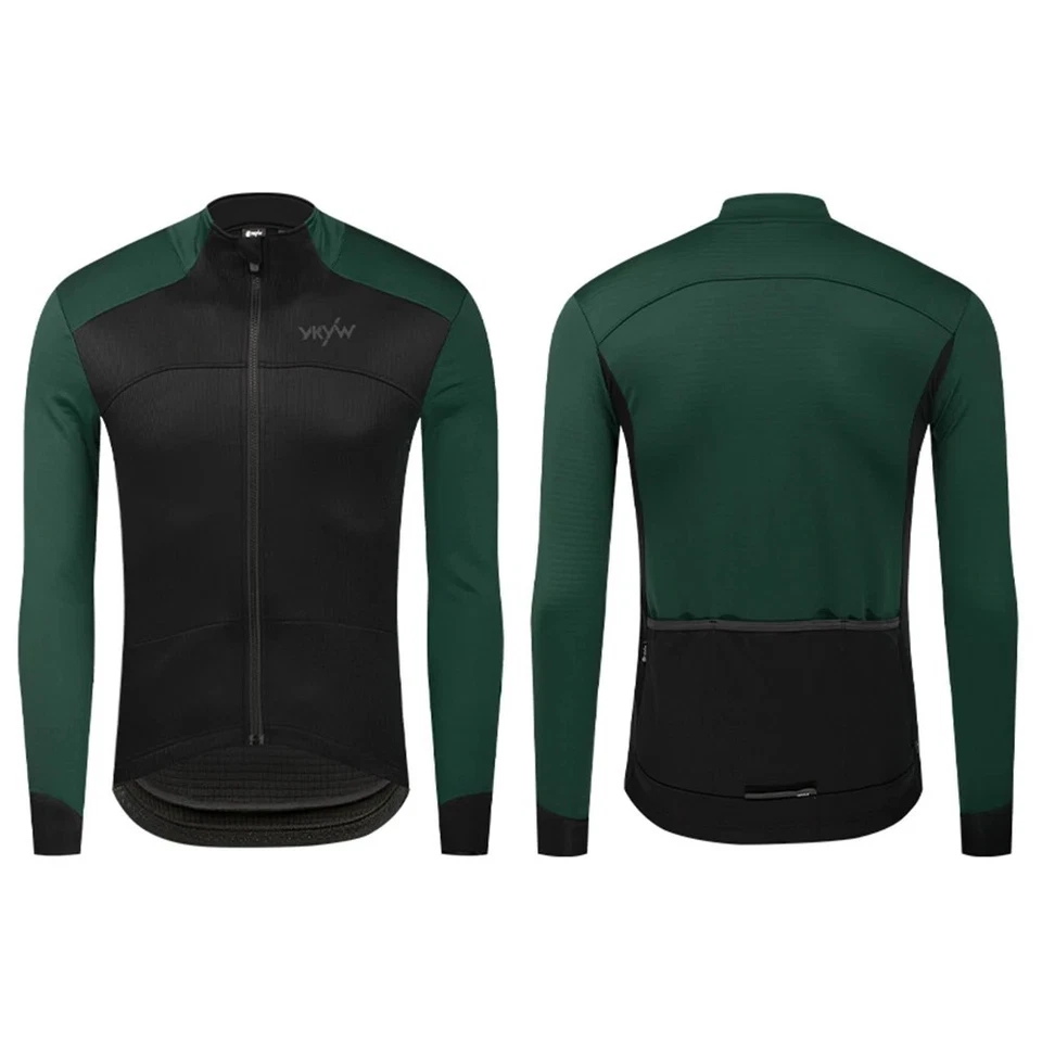 YKYWBIKE Hombres Chaqueta de Ciclismo Invierno Térmica Polar Bicicleta Prendas para el torso Impermeable 0°C Foto 1 de 4