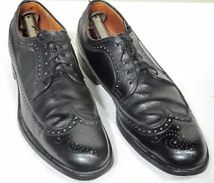 Vtg Alden Pedic Foot Balance Orthopedic Shoes 12.5 AAA Narrow Black Long Wings - Picture 1 of 7