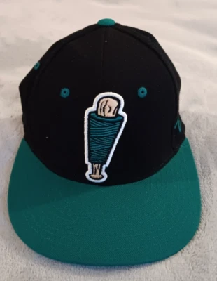 Gorra de béisbol Zephyr Mooresville negra/verde para hombre M/L nueva sin etiquetas Foto 1 de 4