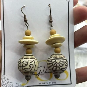 Handgefertigte Ohrhänger afrikanischer Stammes. - Bild 1 von 1