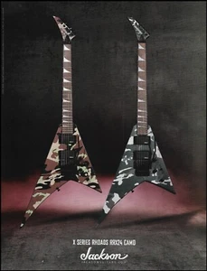 2021 Jackson X Series Randy Rhoads RRX24 Camo ad Camouflage Gitarre Werbung - Bild 1 von 3