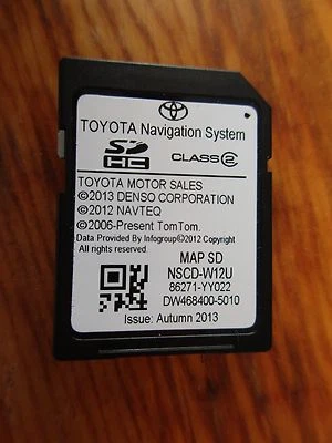 2013 2014 TOYOTA TUNDRA LIMITED SR5 4WD NAVIGATION SD CARD 86271-YY022 100% OEM - Image 1 of 4