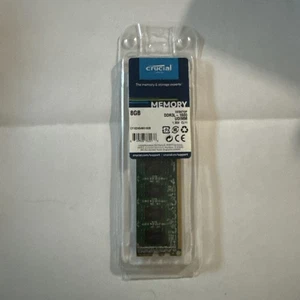 Crucial Micron 8GB  DDR3L--1600 UDIMM  1.35V CL11 Desktop Memory- New! - Picture 1 of 3