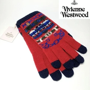 New Vivienne Westwood Gloves Wool Logo Orb Mens - Picture 1 of 4