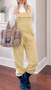 Mono con tirantes Sherpa de invierno calce suelto informal de lana difuso para mujer - Imagen 1 de 19