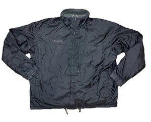 Columbia Fleece Jacket Mens 2XL Black Interchange Full Zip Zip Pockets Outdoor - Picture 1 of 12