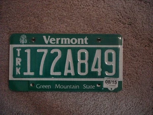 VERMONT GREEN        *   LICENSE PLATE BUY ALL STATES HERE FAST   SHIPPING - Picture 1 of 1