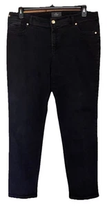 SO SLIMMING BY CHICO'S DAMEN SCHWARZ GERADES BEIN KNÖCHEL JEANS GRÖSSE 2,5 GEBRAUCHT, IN EINWANDFREIEM ZUSTAND - Bild 1 von 3