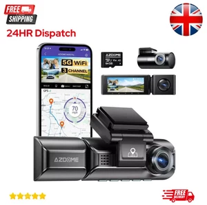 AZDOME M550 Pro 3 Kanal 4K Auto Dashcam vorne innen hinten WiFi GPS - GRATIS 64GB - Bild 1 von 9