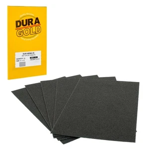 DURA-GOLD  5.5" x 9" Wet Dry Sandpaper, P80 Grit, 15 Sheets, Single Sleeve - Picture 1 of 5