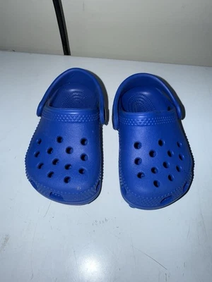 Crocs Shoes Littles Clogs Royal Blue Toddler Infant Baby Size 2-3 - Image 1 of 2