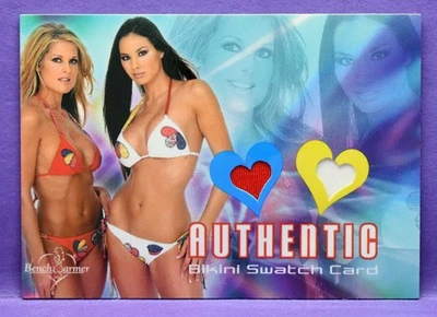 BenchWarmer 2003 Tanya Ballinger & Kitana Baker MODEL WORN BIKINI SWATCH INSERT - Image 1 of 2